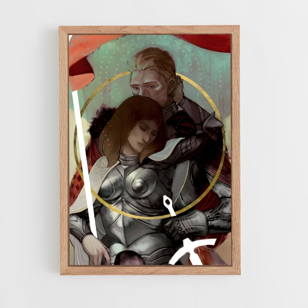 Poster Amour et Armure – affiche Dragon age (vue 4)