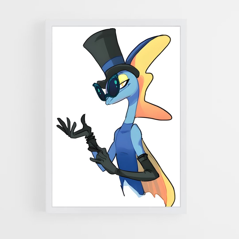 Poster Inteleon Élégant – affiche Pokemon (vue 3)