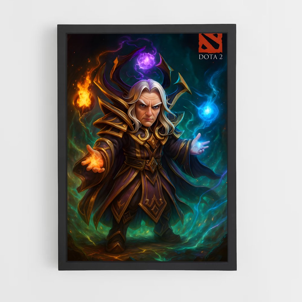 Poster L'Invocateur Éternel – affiche Dota (vue 2)
