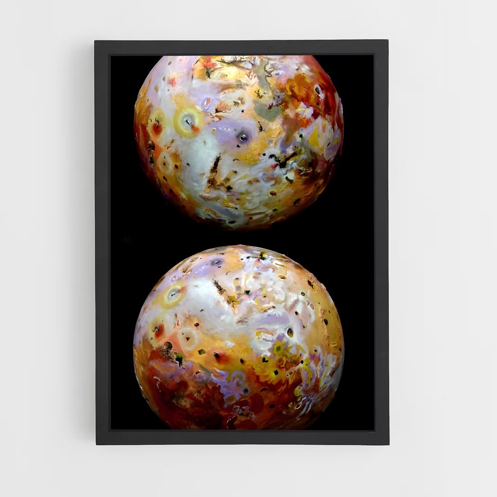 Poster Danse des Astres – affiche Système solaire (vue 2)