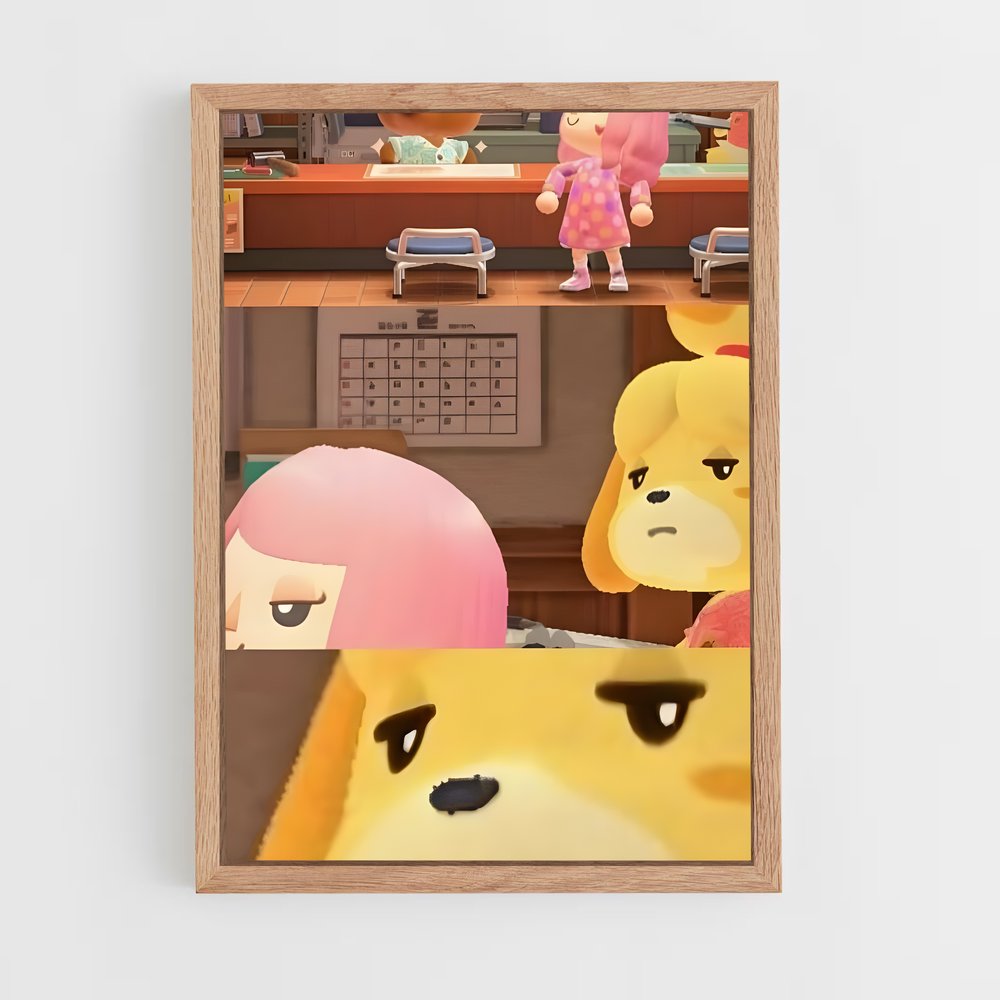 Poster Isabelle Plongez – affiche Animal Crossing (vue 4)