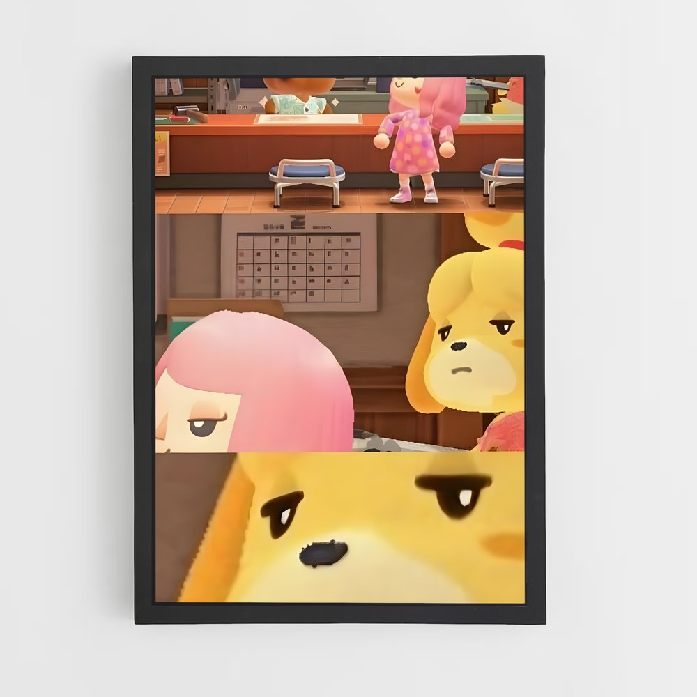 Poster Isabelle Plongez – affiche Animal Crossing (vue 2)