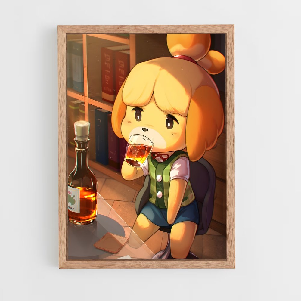 Poster La Soirée Détente – affiche Animal Crossing (vue 4)