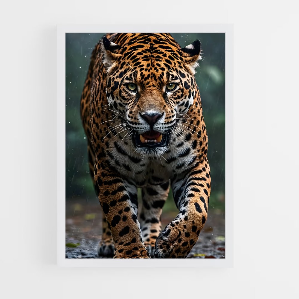 Poster Jaguar Pluvieux (vue 3)
