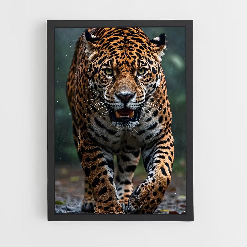 Poster Jaguar Pluvieux (vue 2)