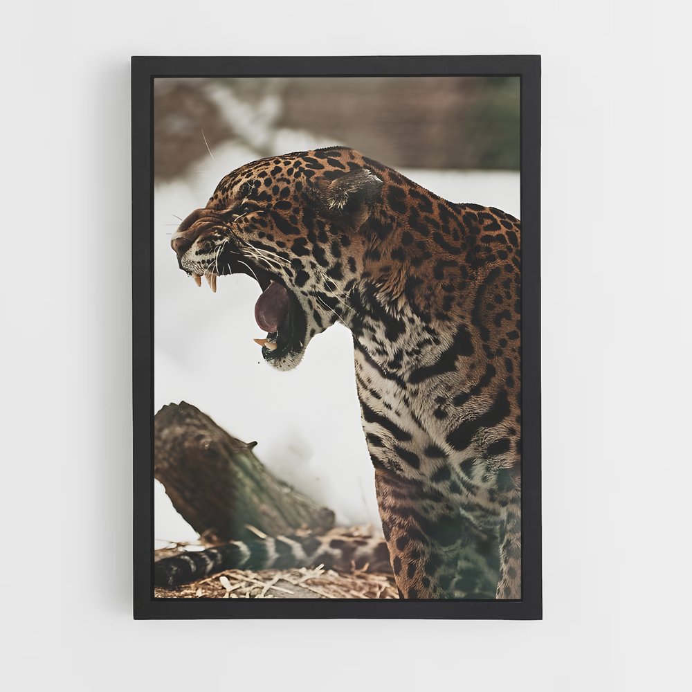 Poster Félin Élégant – affiche Jaguar (vue 2)