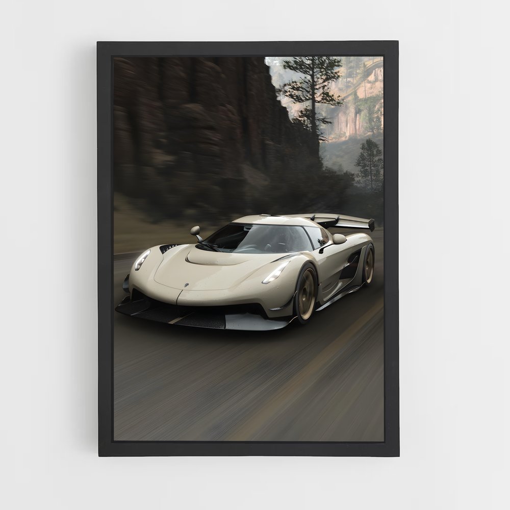 Poster Jesko Paysages – affiche Koenigsegg (vue 2)