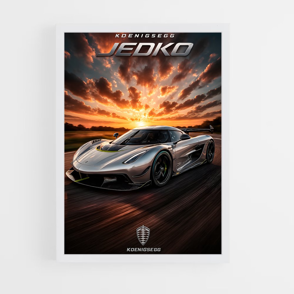 Poster Jesko pleine – affiche Koenigsegg (vue 3)