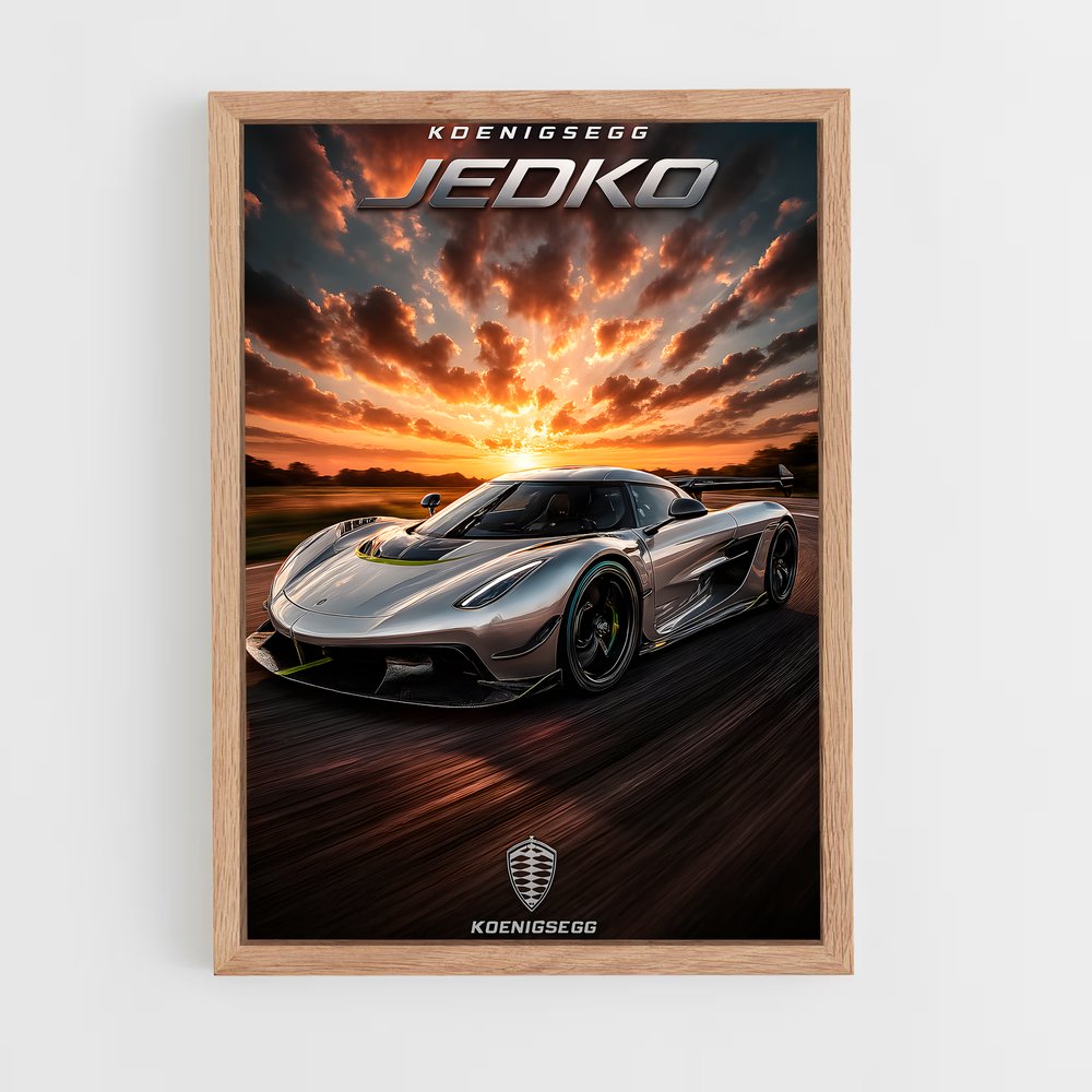 Poster Jesko pleine – affiche Koenigsegg (vue 4)