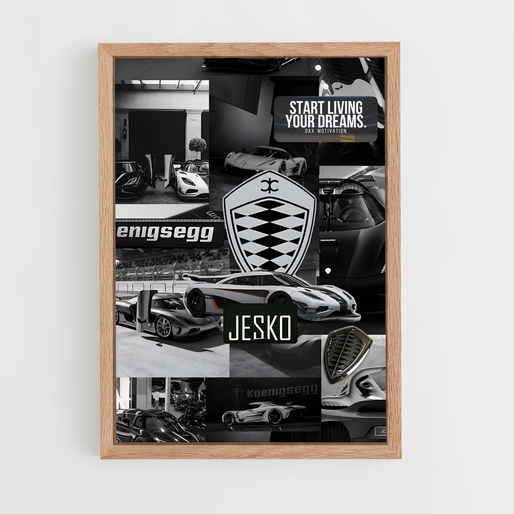 Poster Team Jesko – affiche Koenigsegg (vue 4)