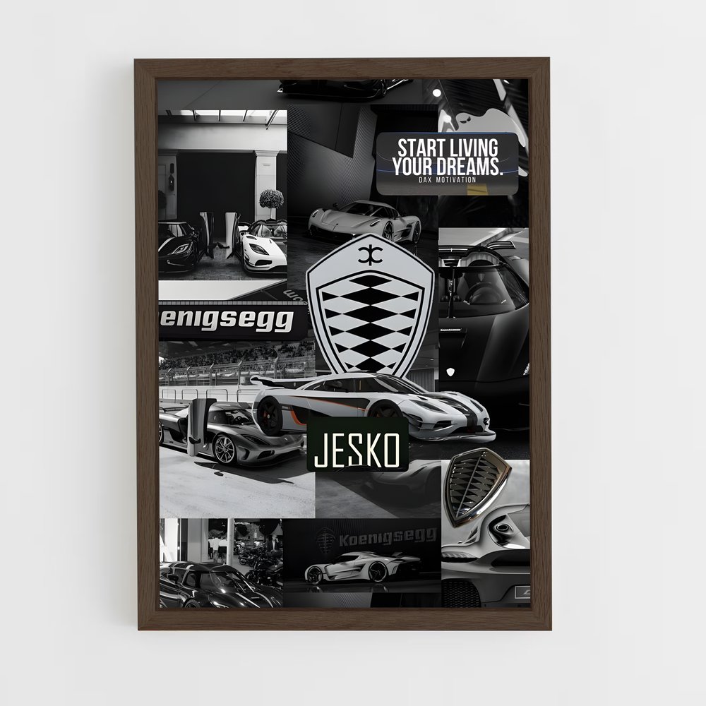 Poster Team Jesko – affiche Koenigsegg (vue 5)