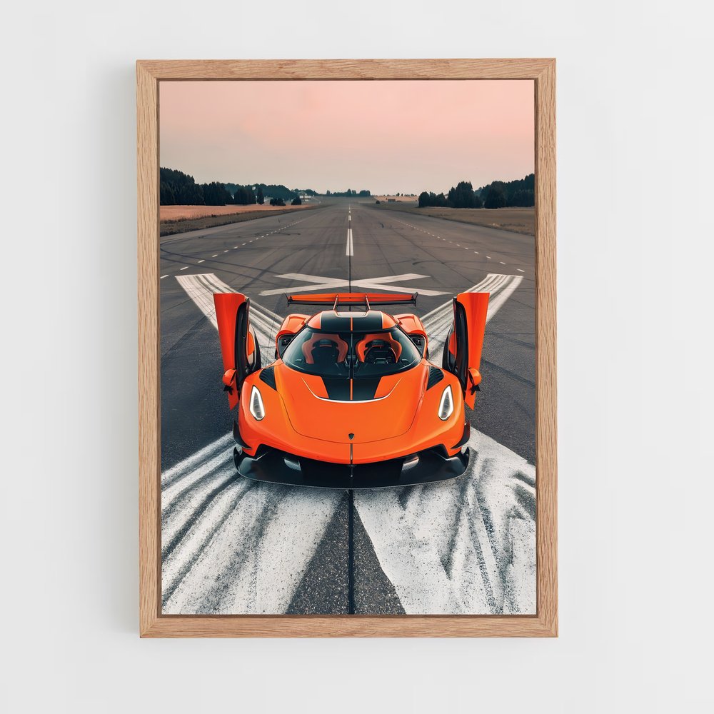 Poster Orange Express – affiche Koenigsegg (vue 4)