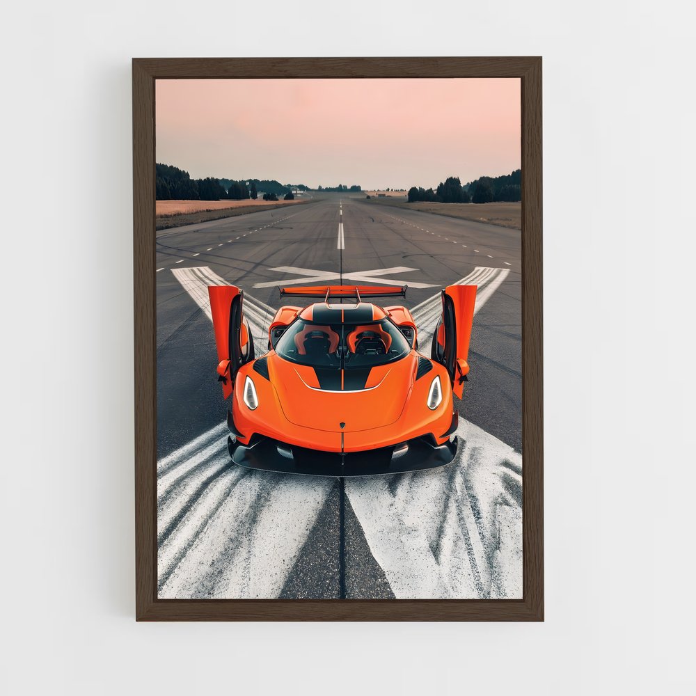 Poster Orange Express – affiche Koenigsegg (vue 5)