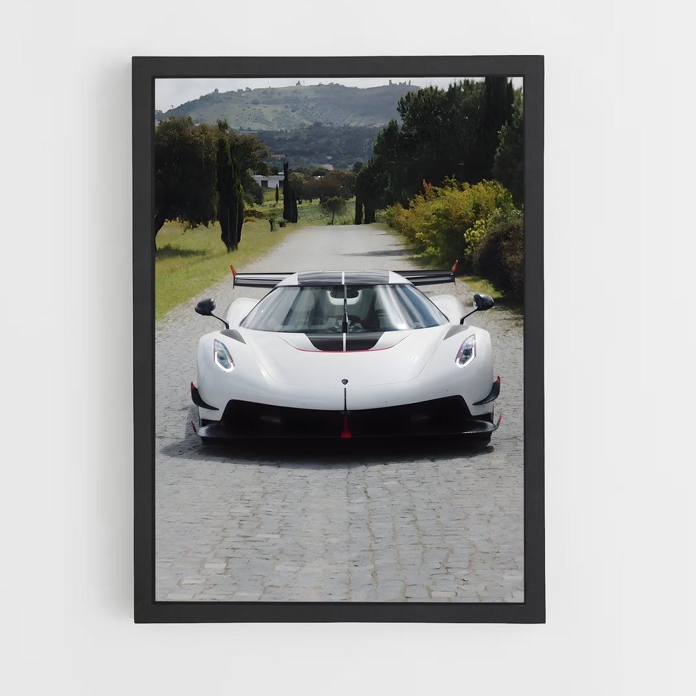 Poster Sur la Route du Style – affiche Koenigsegg (vue 2)