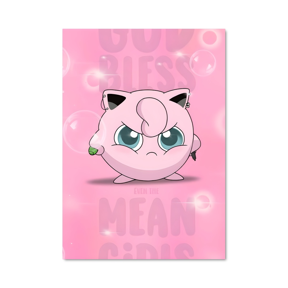 Poster Jigglypuff Entrez – affiche Pokemon
