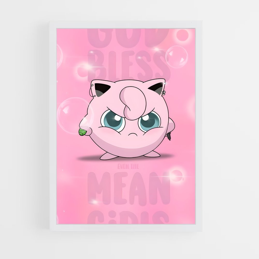 Poster Jigglypuff Entrez – affiche Pokemon (vue 3)