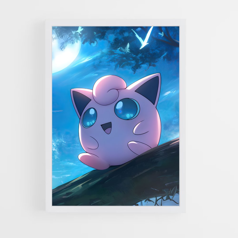 Poster Jigglypuff en Fête – affiche Pokemon (vue 3)