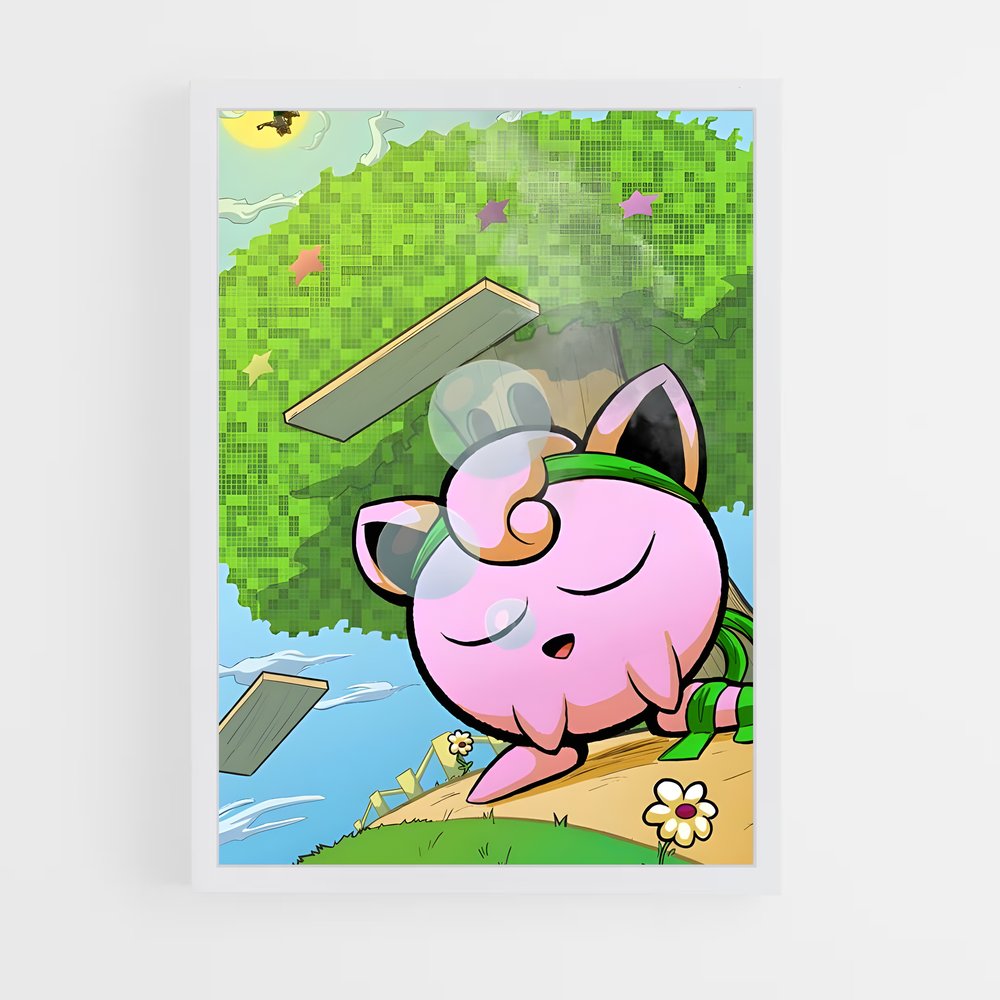 Poster Jigglycool – affiche Super Smash Bros (vue 3)