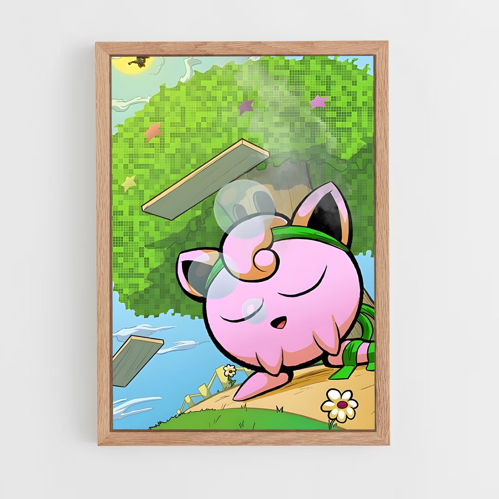 Poster Jigglycool – affiche Super Smash Bros (vue 4)