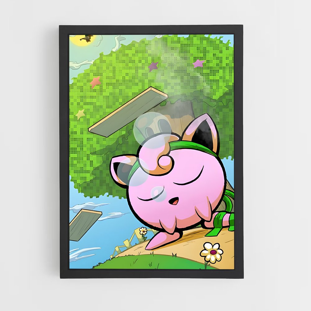 Poster Jigglycool – affiche Super Smash Bros (vue 2)