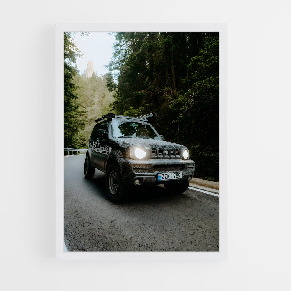Poster Aventure au Volant – affiche Suzuki (vue 3)
