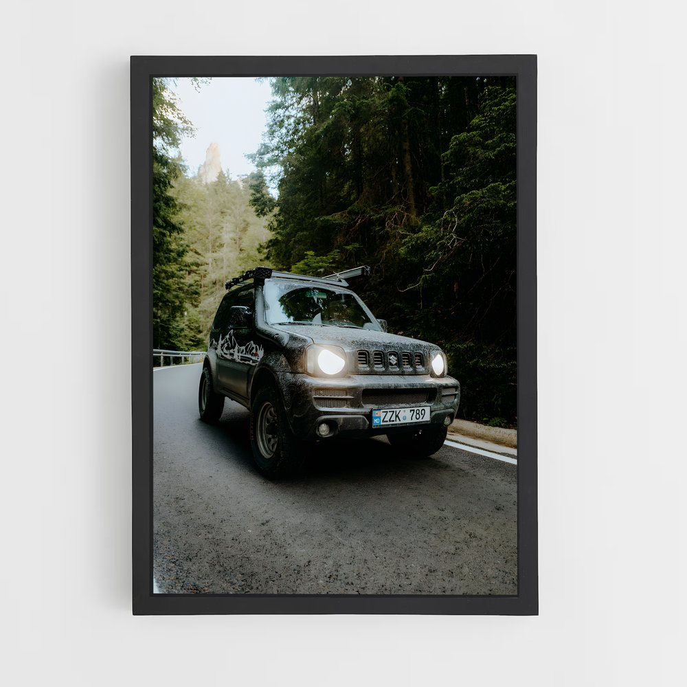Poster Aventure au Volant – affiche Suzuki (vue 2)