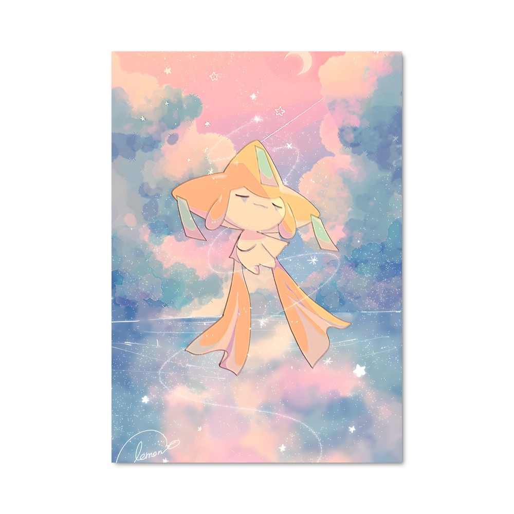 Poster Jirachi Rêverie – affiche Pokemon