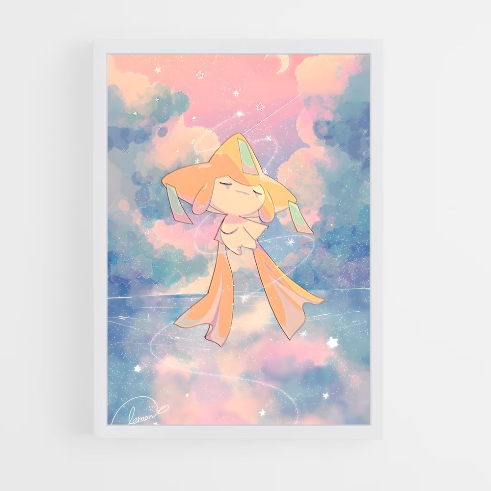 Poster Jirachi Rêverie – affiche Pokemon (vue 3)