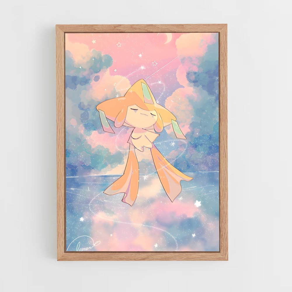 Poster Jirachi Rêverie – affiche Pokemon (vue 4)