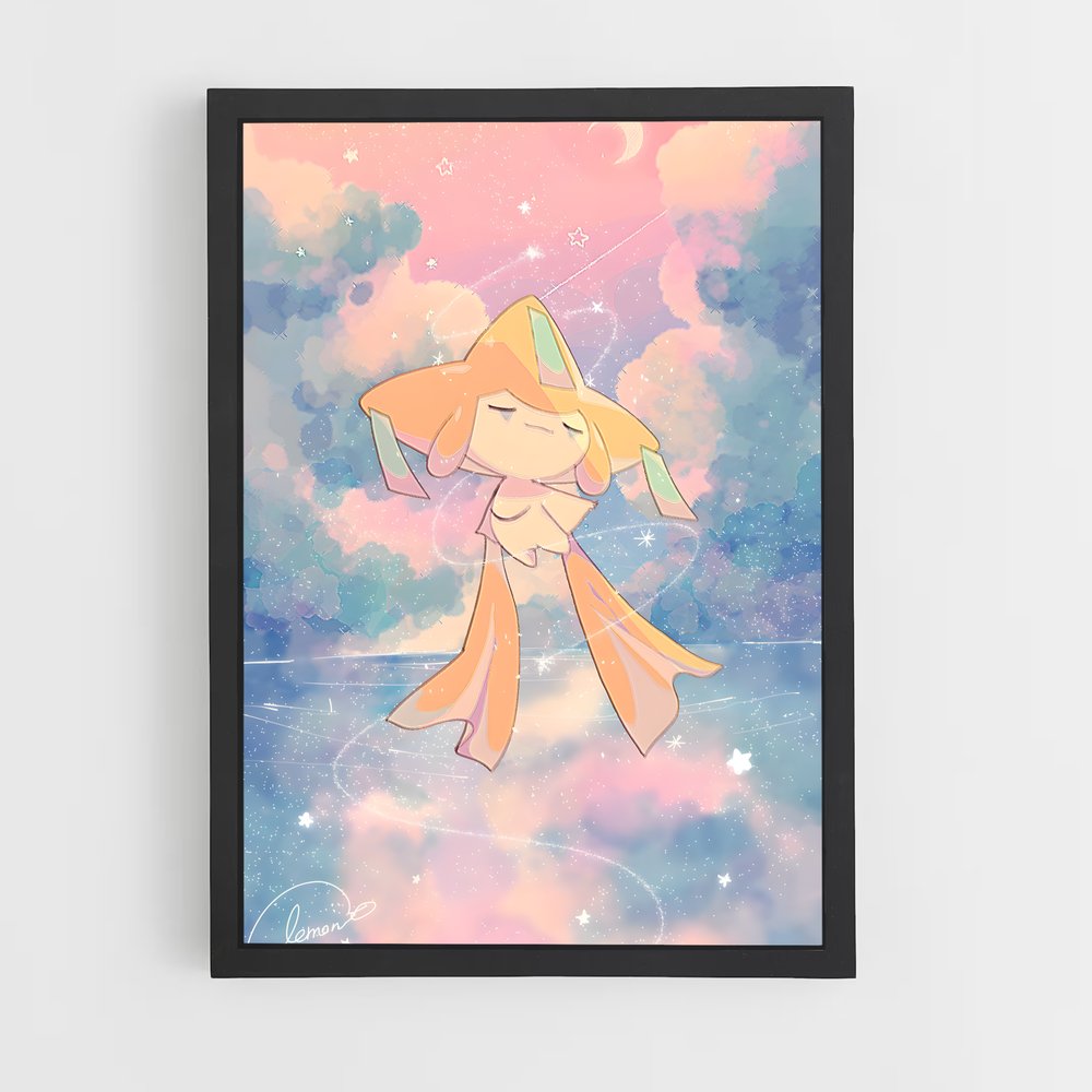 Poster Jirachi Rêverie – affiche Pokemon (vue 2)