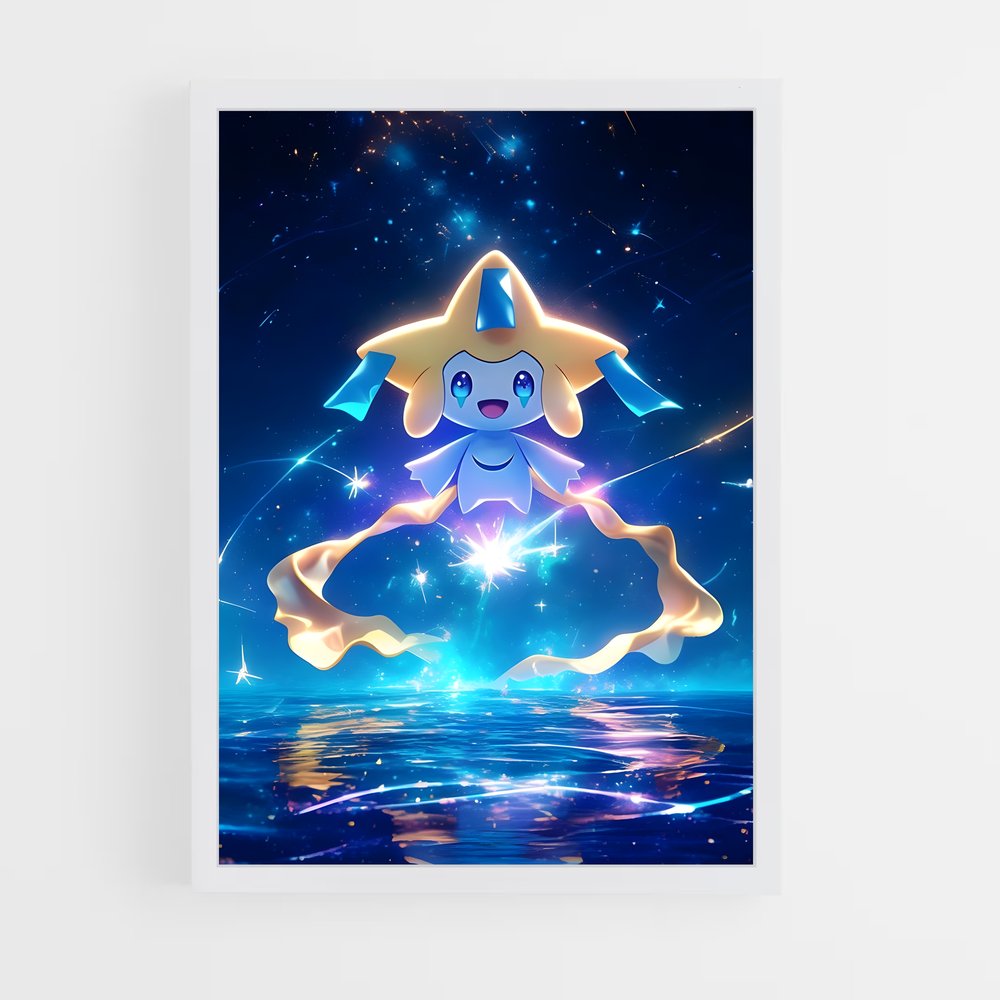 Poster Étoile Jirachi – affiche Pokemon (vue 3)