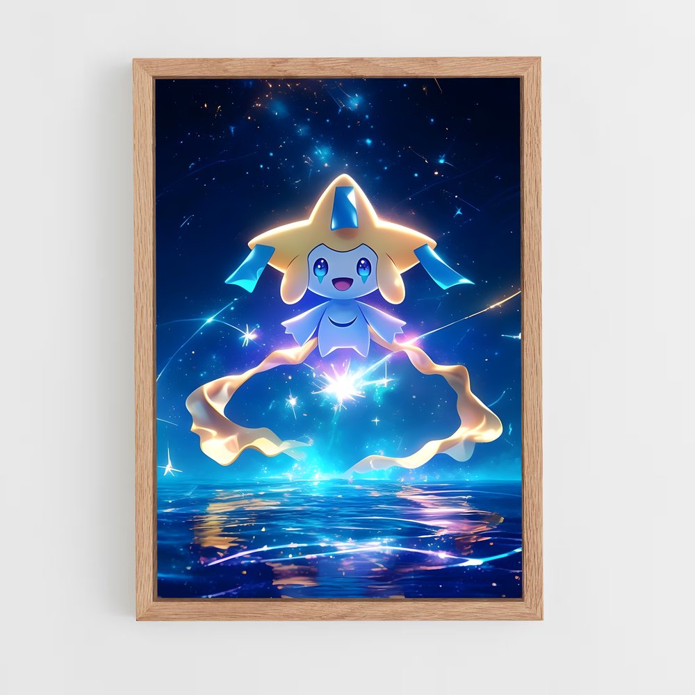 Poster Étoile Jirachi – affiche Pokemon (vue 4)