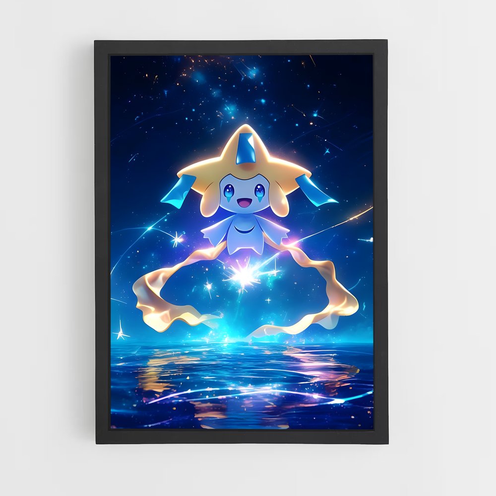 Poster Étoile Jirachi – affiche Pokemon (vue 2)