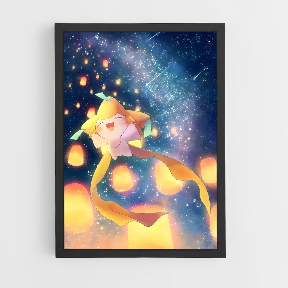 Poster Jirachi Enchanté – affiche Pokemon (vue 2)