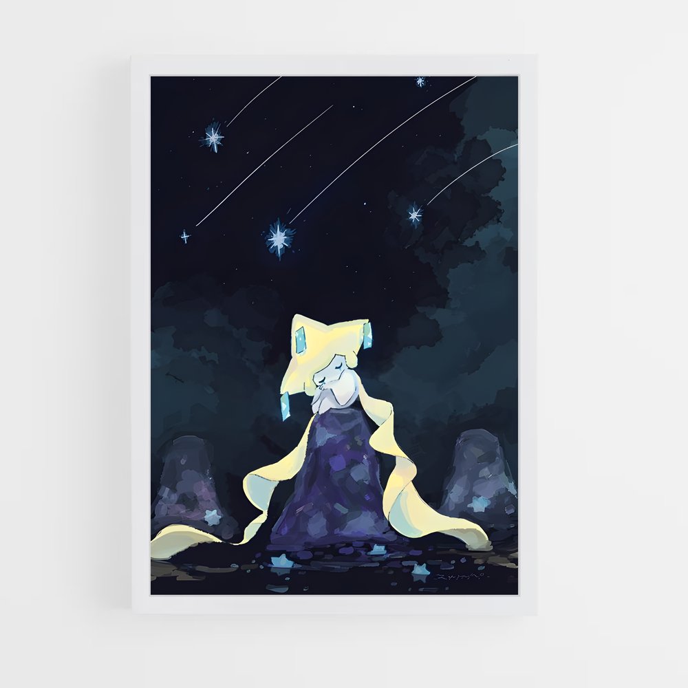 Poster Jirachi sous les Étoiles – affiche Pokemon (vue 3)