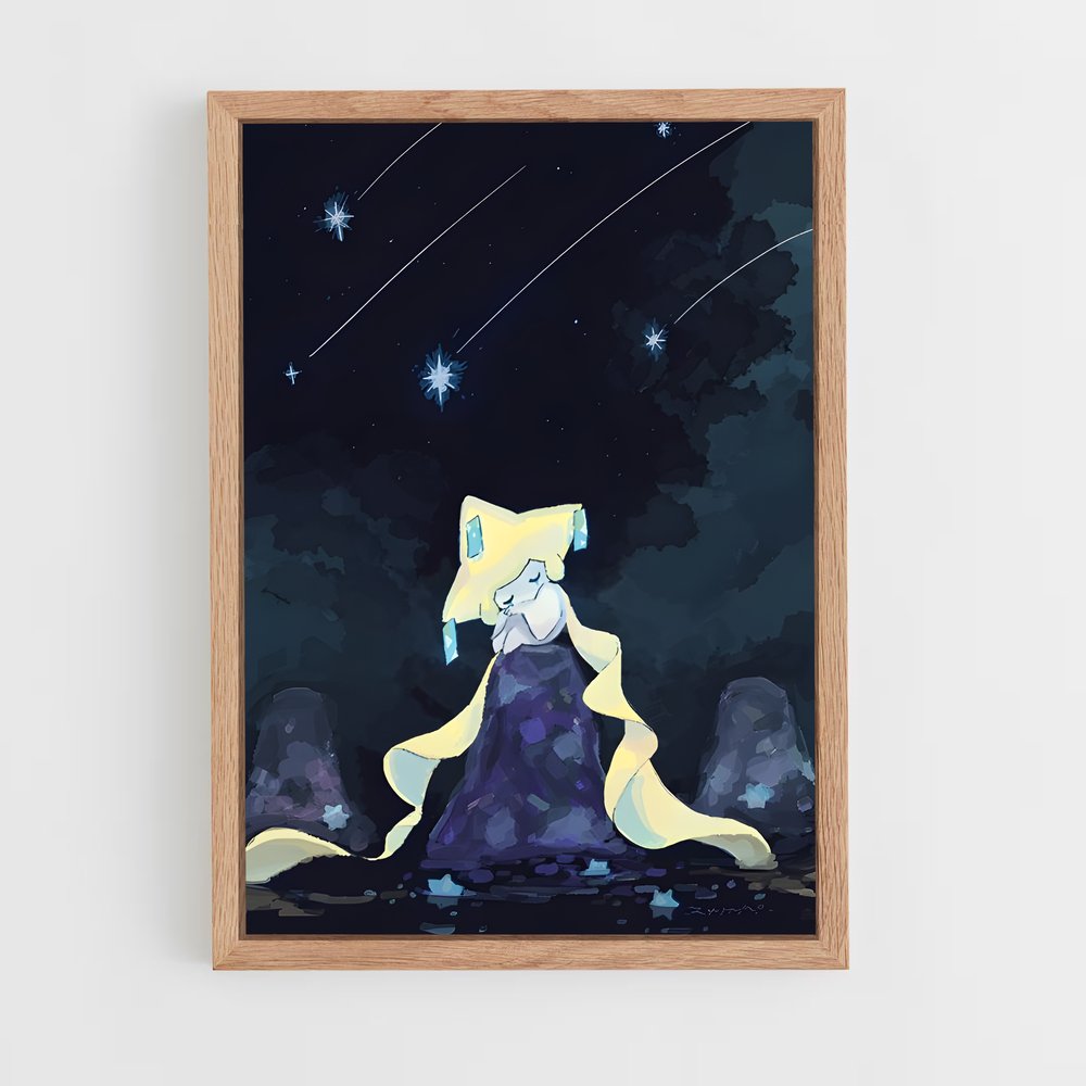 Poster Jirachi sous les Étoiles – affiche Pokemon (vue 4)