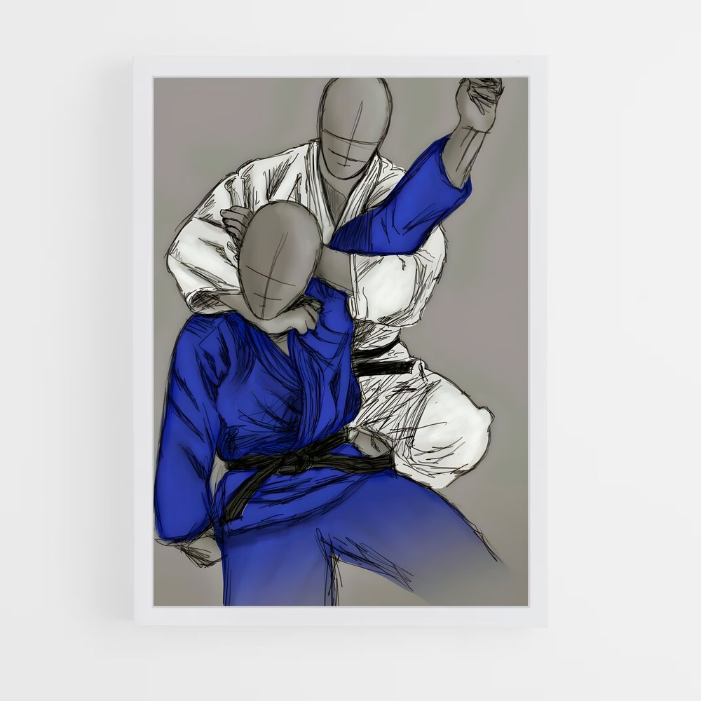 Poster Duel de Kimonos – affiche Judo (vue 3)