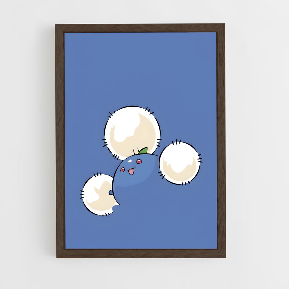 Poster Jumpluff Cat – affiche Pokemon (vue 5)