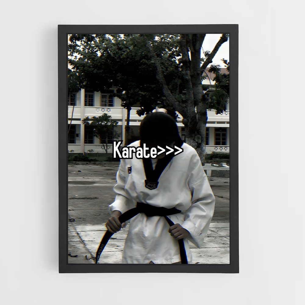 Poster Maître du Kime – affiche Karaté (vue 2)