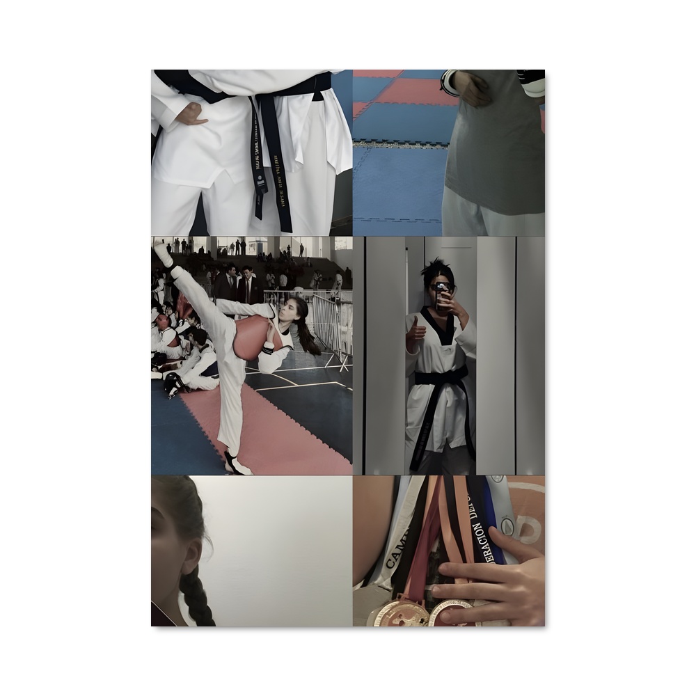 Poster Karateka Femme – affiche Karaté