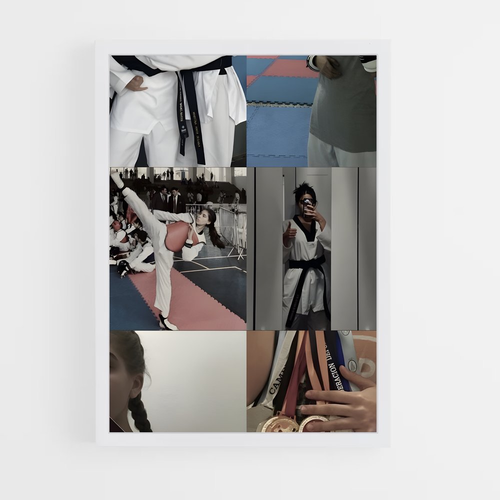 Poster Karateka Femme – affiche Karaté (vue 3)