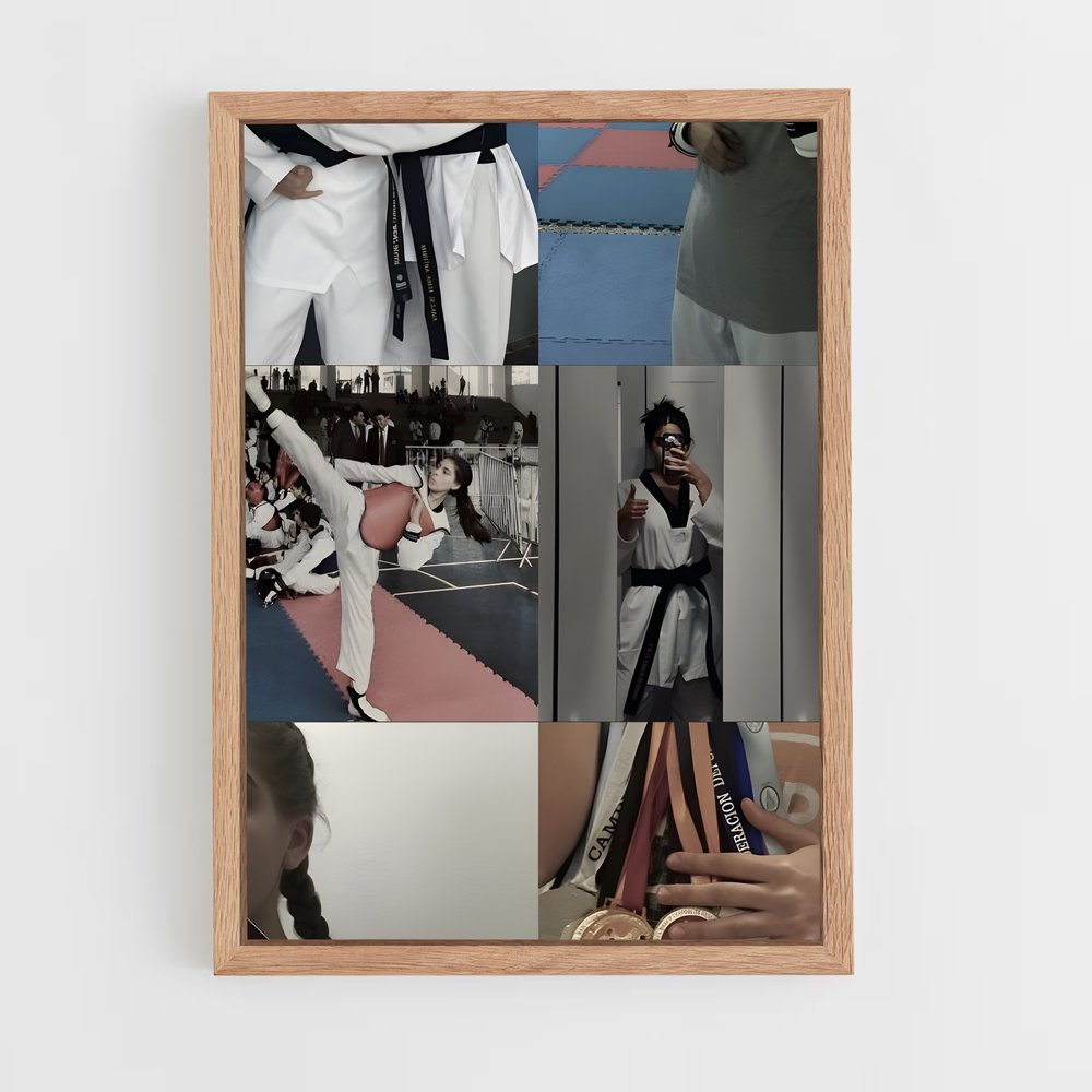 Poster Karateka Femme – affiche Karaté (vue 4)