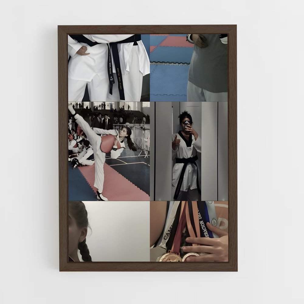 Poster Karateka Femme – affiche Karaté (vue 5)