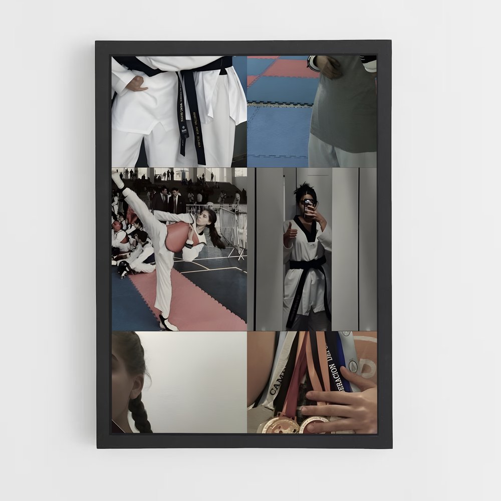 Poster Karateka Femme – affiche Karaté (vue 2)