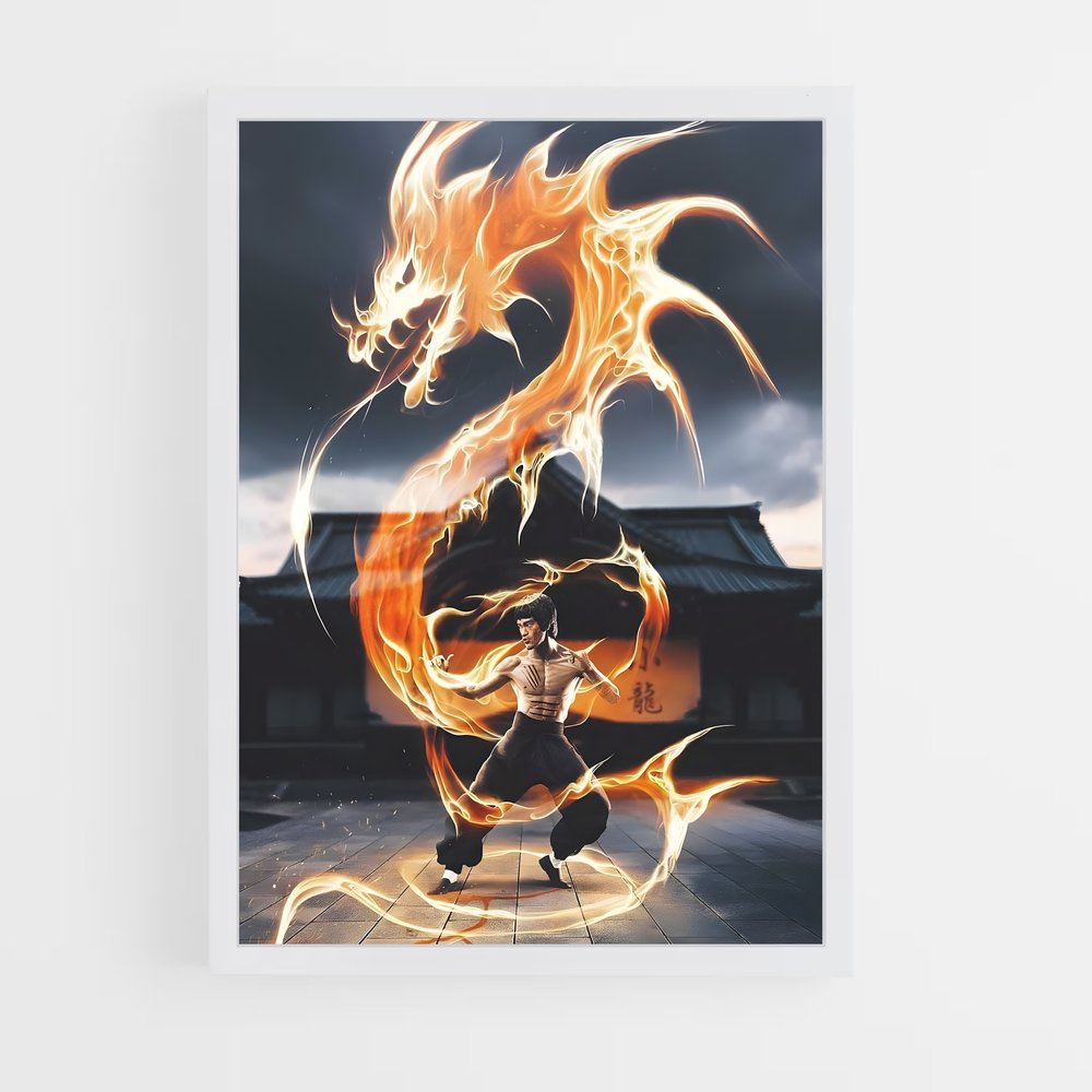 Poster Karate feu – affiche Karaté (vue 3)