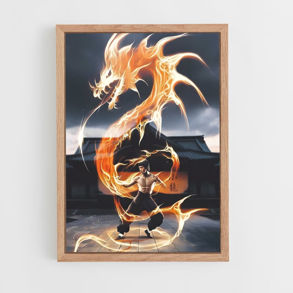 Poster Karate feu – affiche Karaté (vue 4)