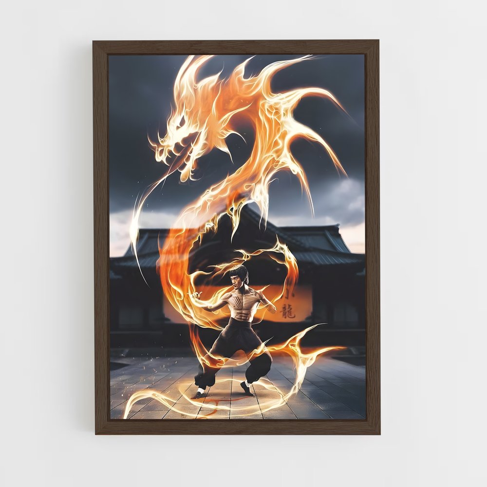 Poster Karate feu – affiche Karaté (vue 5)