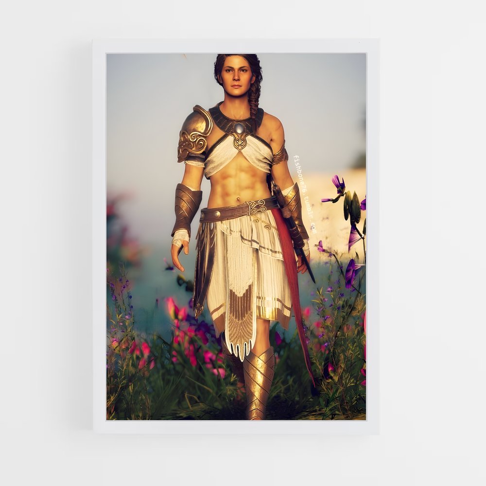 Poster La Guerrière des Fleurs – affiche Assassin's Creed (vue 3)