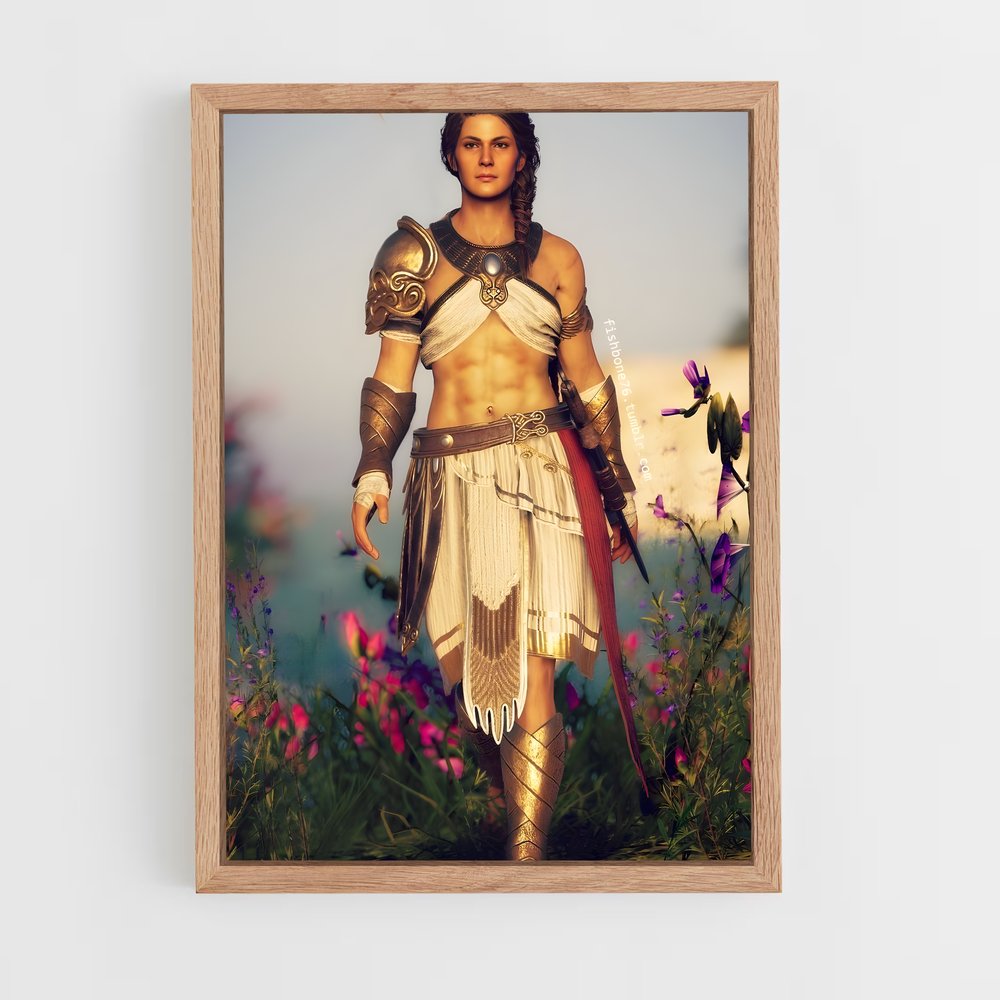 Poster La Guerrière des Fleurs – affiche Assassin's Creed (vue 4)
