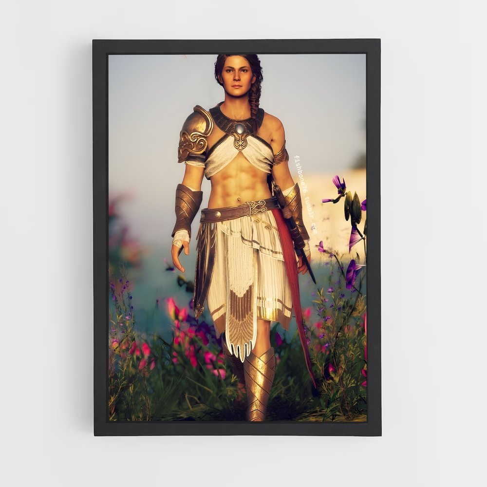 Poster La Guerrière des Fleurs – affiche Assassin's Creed (vue 2)
